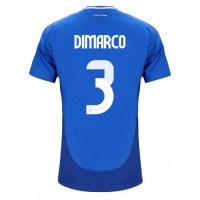 Dres Taliansko Federico Dimarco #3 Domáci ME 2024 Krátky Rukáv